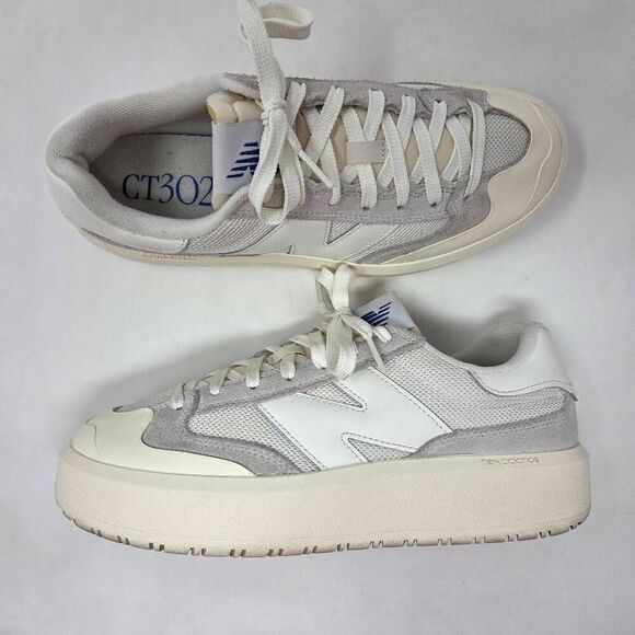 NEW BALANCE CT302 WHITE GREY ATHLETIC SHOES SNEAKERS MENS SIZE 7 CT302RB - Picture 1 of 9